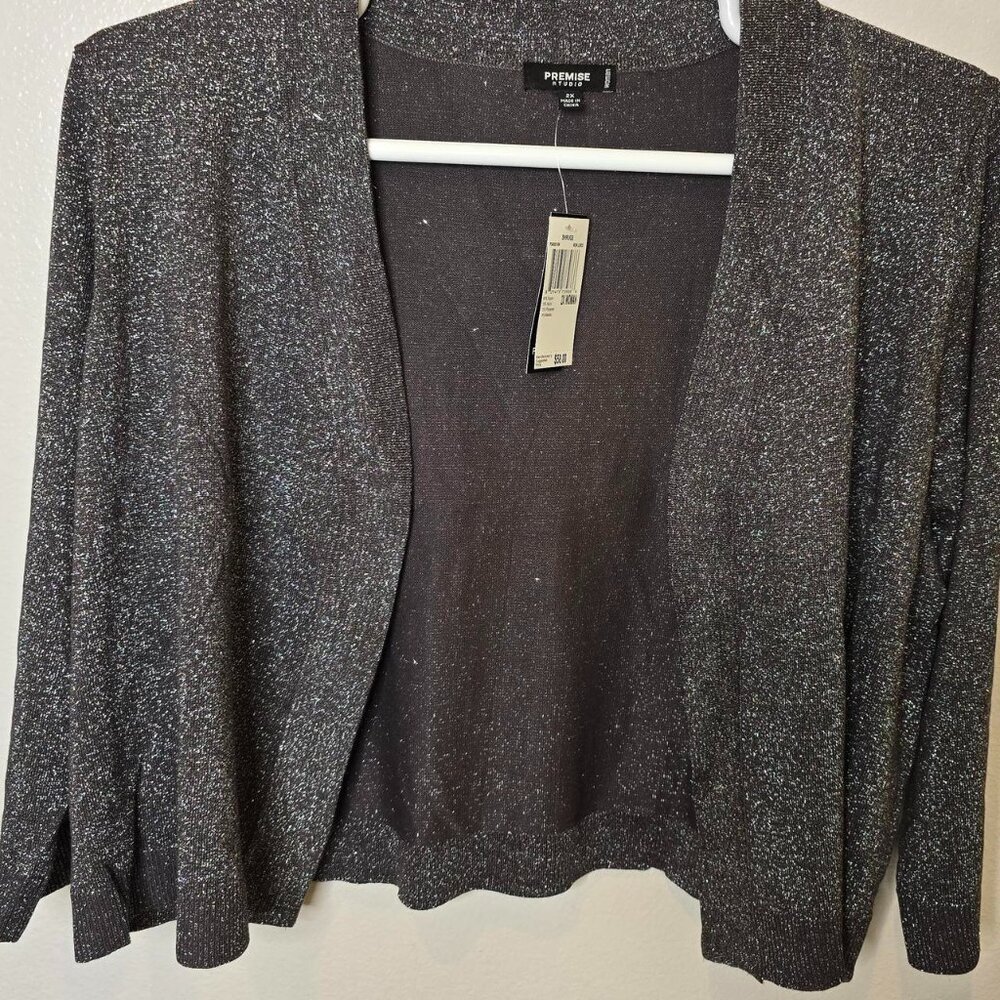 Premise Studio metallic shrug XXL